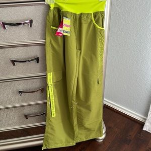 Brand new size small lime and army green cargo pants
